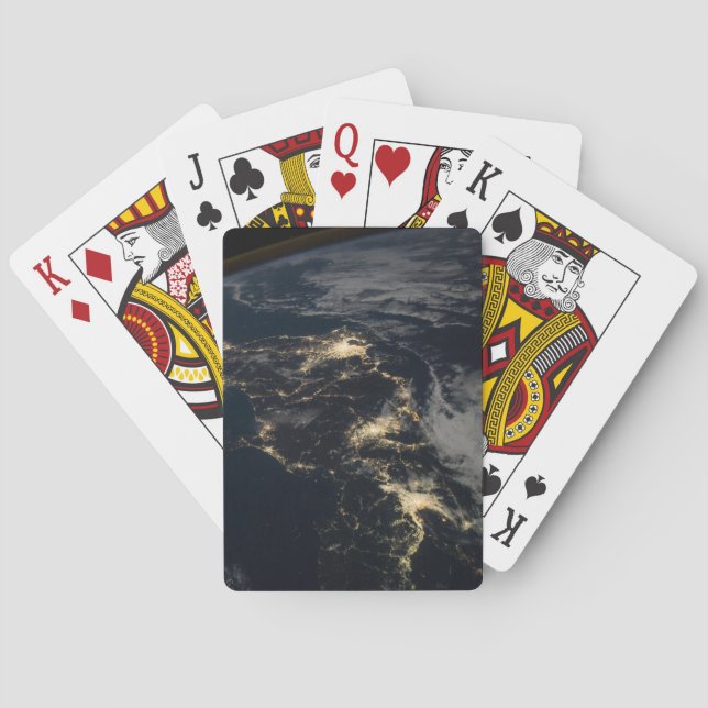 Baralho As Luzes Da Cidade Do Japão À Noite. (Verso)