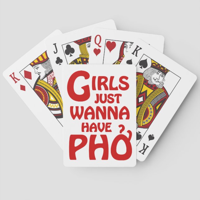 Baralho As Meninas Só Querem Ter Phở (Verso)