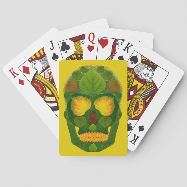 Baralho Aspen Leaf Skull 9 (Verso)