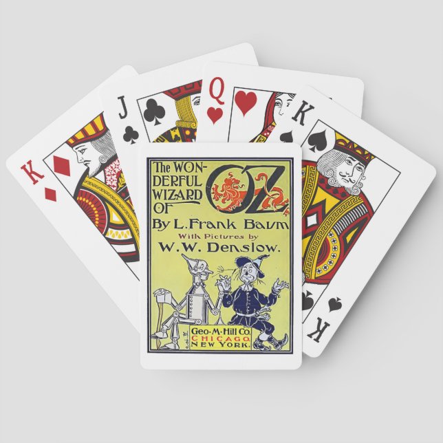 Baralho Assistente de Vintagem do Cobrir Oz Book (Verso)