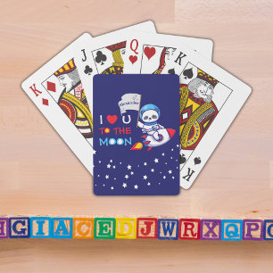 Baralho Astronauta De Urso De Panda Bonito Em Crianças De