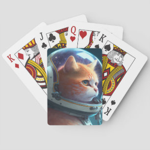 Baralho Astronauta Gato Adorável 