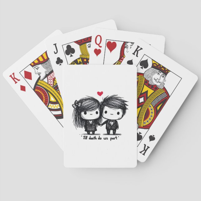 Baralho Até que a morte nos faça parte clássica - História (Verso)