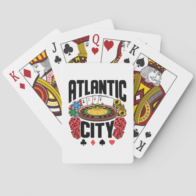 Baralho Atlantic City Casino de Nova Jersey Gambling (Verso)