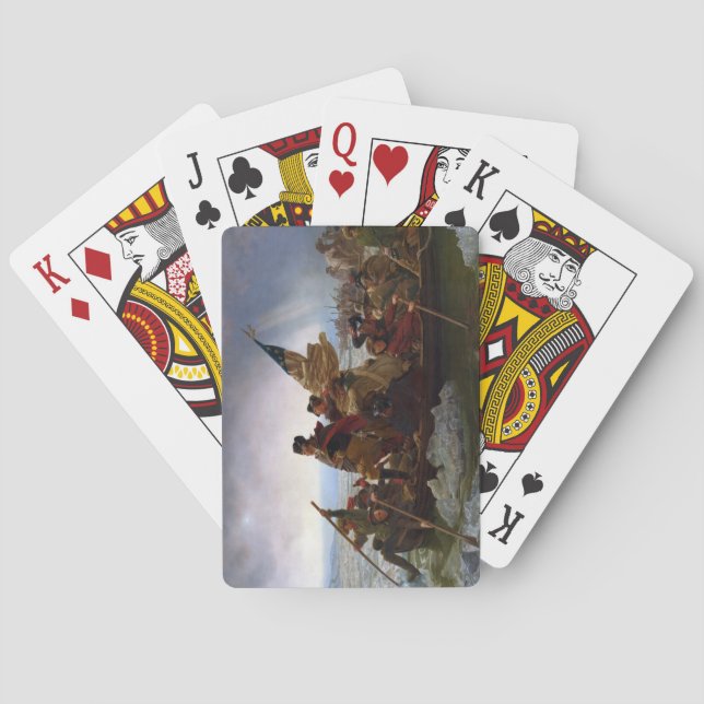 Baralho Atravessando o rio Delaware, George Washington (Verso)