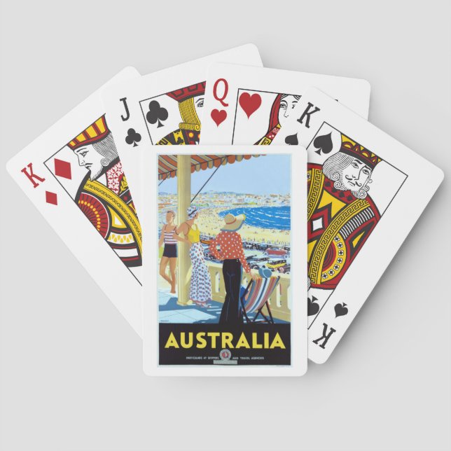 BARALHO AUSTRÁLIA ANOS 1920 PRAIA DE BONDI (Verso)
