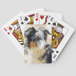 Baralho Australian shepherd dog portrait