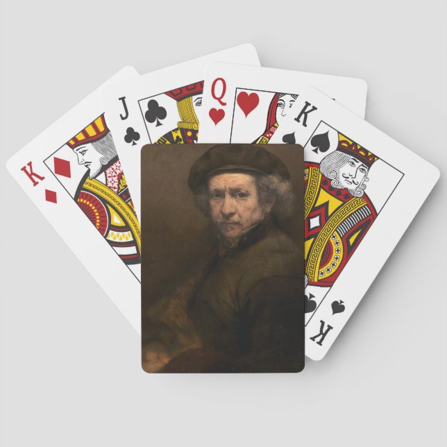 Baralho Auto-Retrato, 1659 (óleo em canvas) (Verso)
