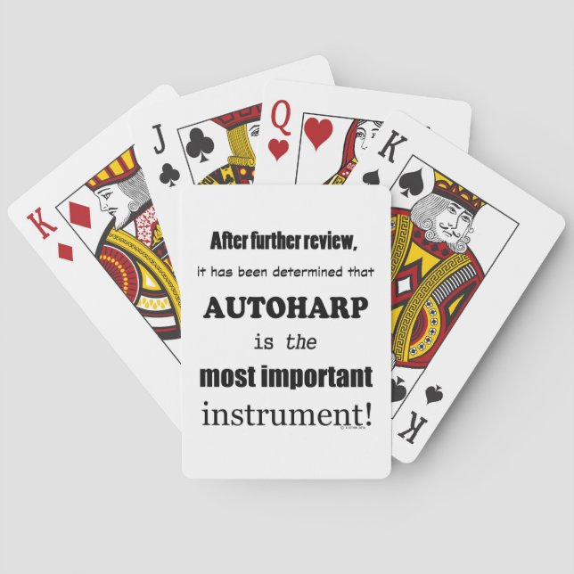 Baralho Autoharp - Instrumento Mais Importante (Verso)