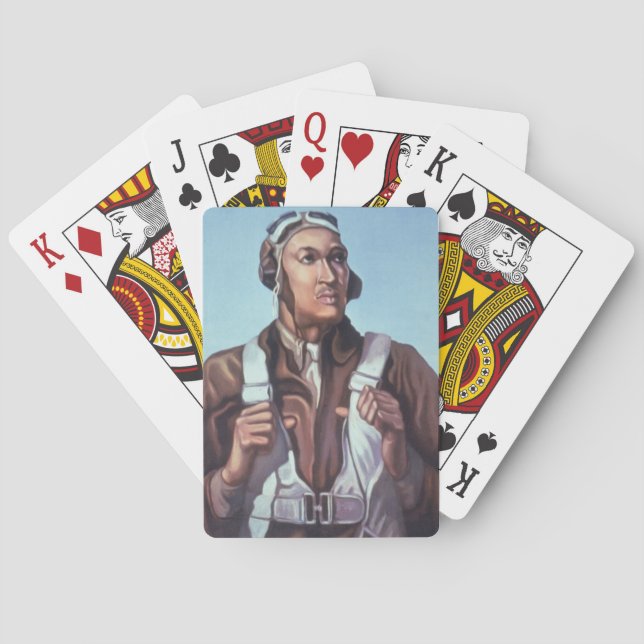 Baralho Aviadores negros: Serviço Militar de Combate WW2 d (Verso)