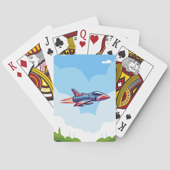 Baralho avião/avião de combate (Verso)