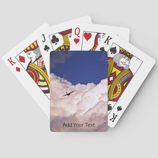 Baralho Avião de transporte militar de Shirley Taylor (Verso)