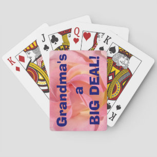 Baralho Avó engraçada é um GRANDE NEGÓCIO cartas de jogar 