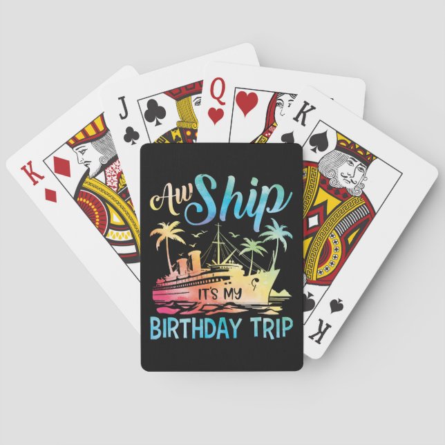 Baralho Aw Ship É My Birthday Trip (Verso)