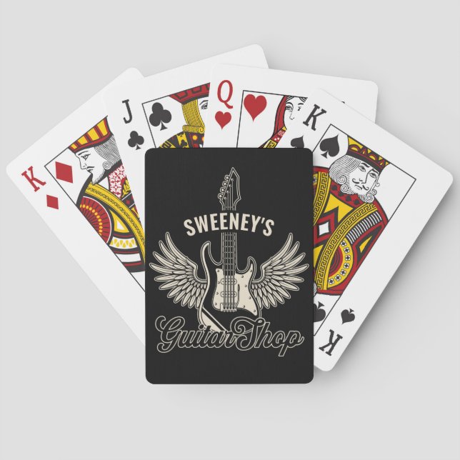 Baralho Ax Ax Electric ADD NAME Compro Guitarrista (Verso)