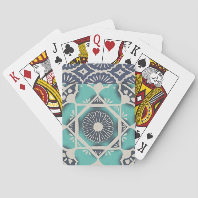 Baralho Azulejo Batik Azul II (Verso)