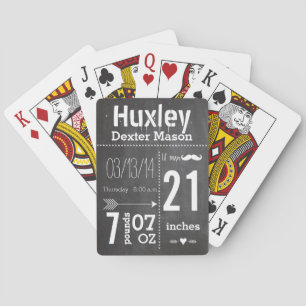 Baralho Baby Boy Mustache Idiota Vintage Retro