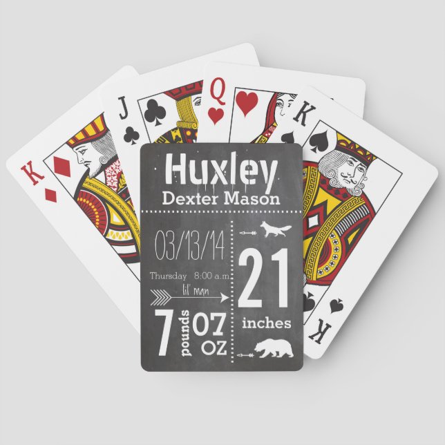 Baralho Baby Boy Mustache Idiota Vintage Retro (Verso)