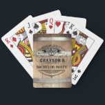 Baralho Bachelor Rustic Whiskey<br><div class="desc">Crie seu próprio despedida de solteiro jogando cartas! Personalizado com seu próprio texto. Você pode personalizar ainda mais este design selecionando o link "personalizar mais",  se desejar.</div>