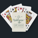 Baralho Bachelorette de Camp de Cartões de Reprodução Pers<br><div class="desc">Torne sua festa de solteira inesquecível com cartas de jogar personalizadas! Estes cartões personalizados são os favores perfeitos da solteira e o presente de chá de panela para os seus amigos. Personalizados com seu próprio design, essas cartas de jogar personalizadas também fazem presentes de excelente, dama de camponês e favores...</div>