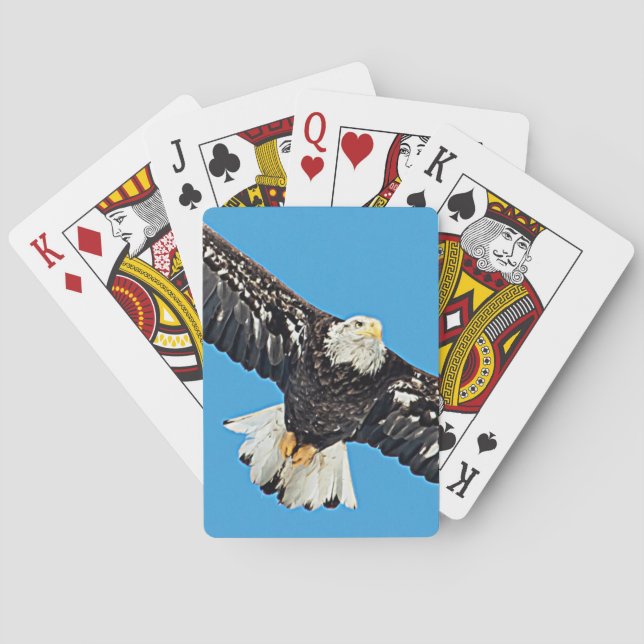 Baralho Bald Eagle em voo (Verso)
