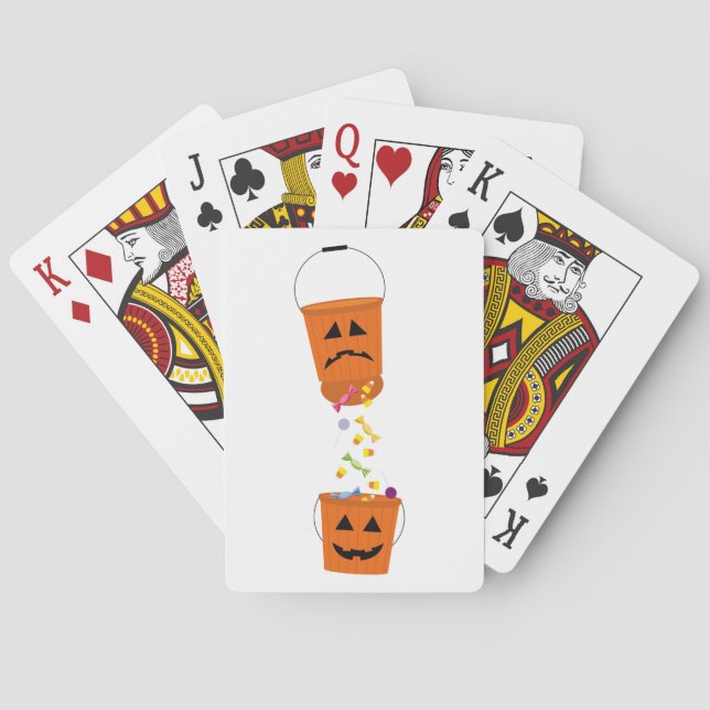 Baralho Baldes Felizes e Tristes de Halloween (Verso)