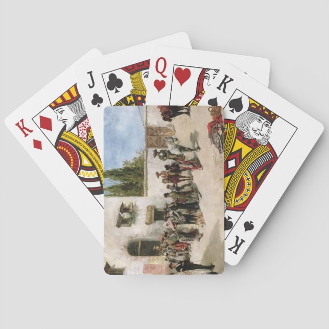 Baralho Baleeiros que se preparam para a luta (petróleo no (Verso)