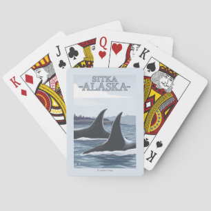 Baralho Baleias #1 da orca - Sitka, Alaska