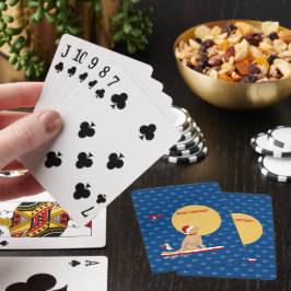 Baralho Baleias do Dia de Praia Surfando Cartas de Jogar d