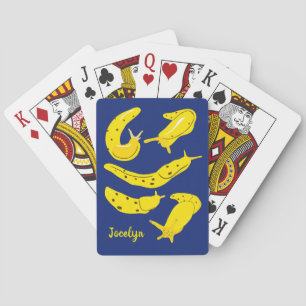 Baralho Banana Slugs Yellow e Royal Blue Personalizado