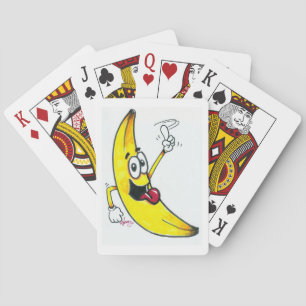Baralho Banana superior, desenhos animados de dança da