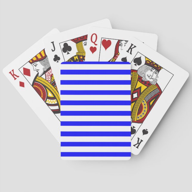Baralho Bandas brancas e azuis (Verso)