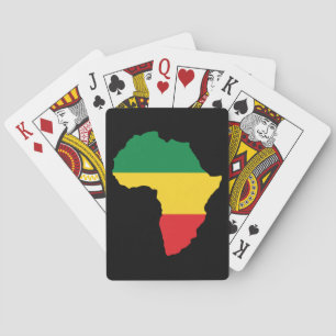 Baralho Bandeira África Verde, Dourada e Vermelha