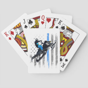 Baralho Bandeira Americana Snowmobile Shirt Men Snowmobile