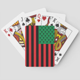Baralho Bandeira Americana Vermelha Preta e Verde