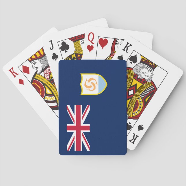 Baralho Bandeira Anguila Patriótica (Verso)