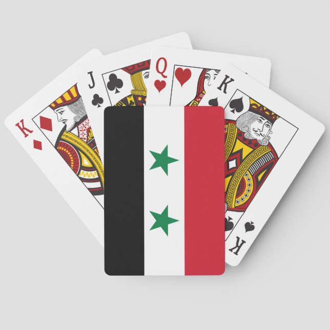 Baralho Bandeira antiga da Síria (Verso)