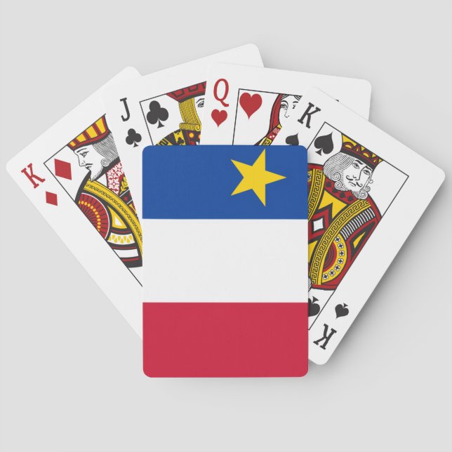 Baralho Bandeira da Acádia (Verso)