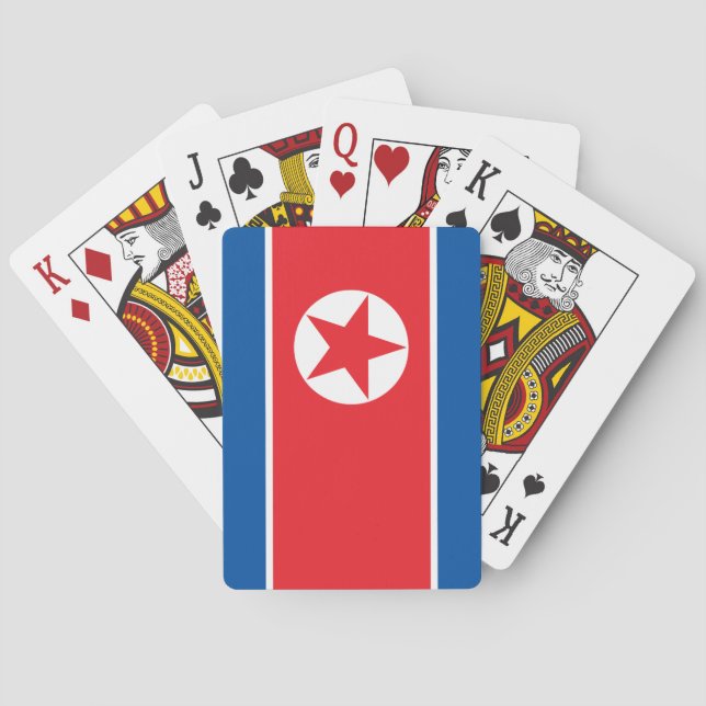 Baralho Bandeira da Coreia do Norte (Verso)