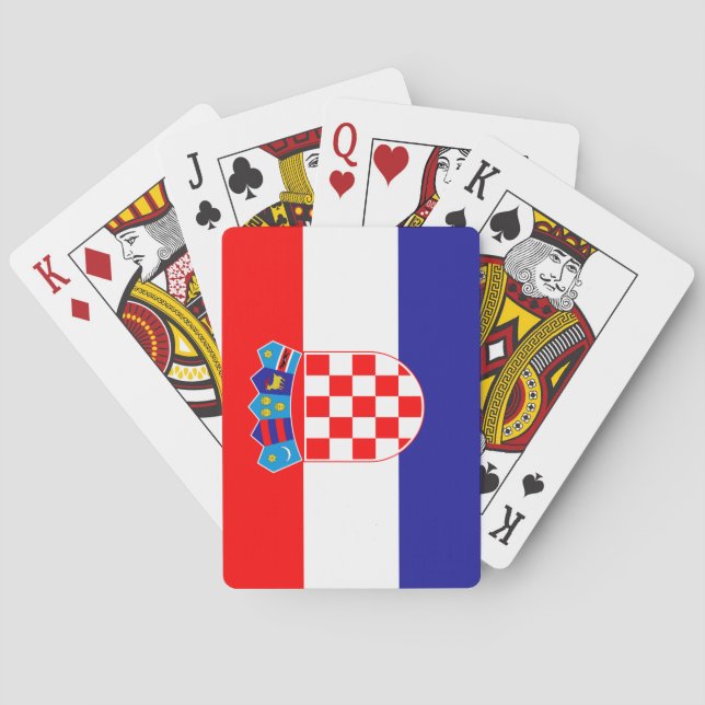Baralho Bandeira da Croácia (Verso)