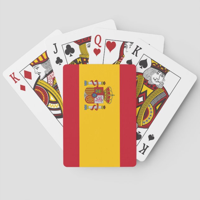 Baralho bandeira da Espanha (Verso)