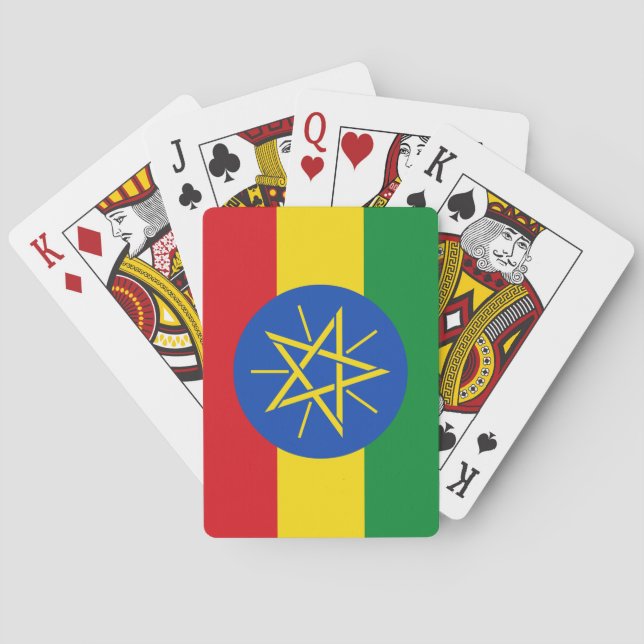 Baralho Bandeira da Etiópia (Etíope) (Verso)