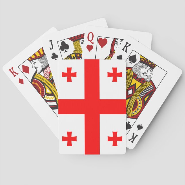 Baralho Bandeira da Geórgia (Verso)