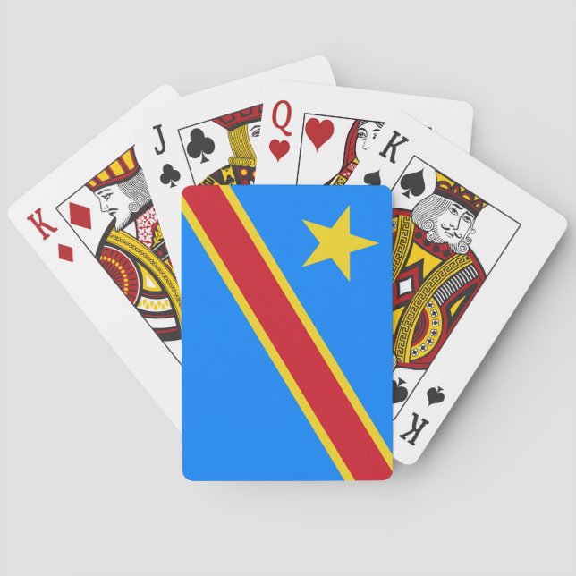 Baralho Bandeira da Kinshasa do Congo (Verso)
