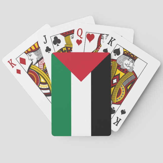 Baralho Bandeira da Palestina jogando cartas (Verso)