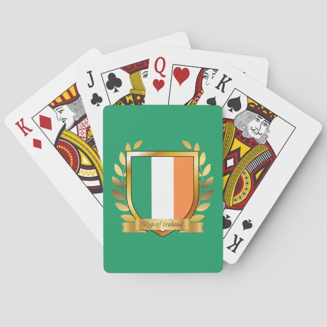 Baralho Bandeira da República da Irlanda Escudo (Verso)