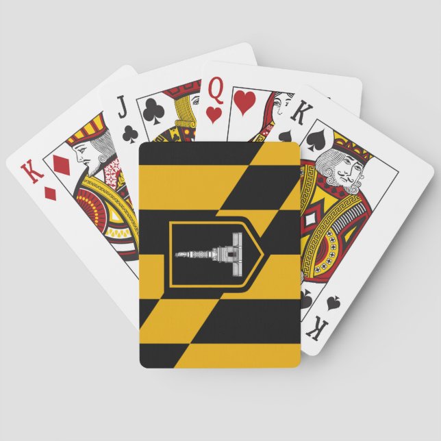 Baralho Bandeira de Baltimore (Maryland, EUA) (Verso)