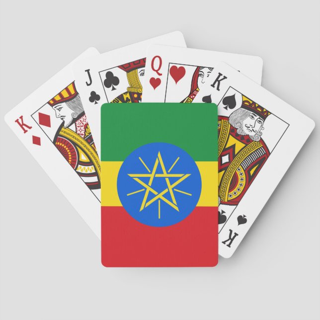 Baralho Bandeira de Etiópia (Verso)