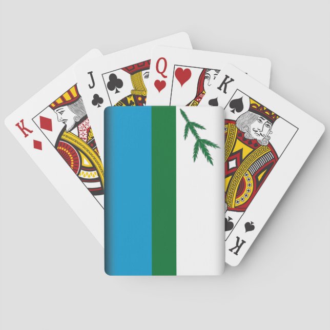 Baralho Bandeira de Labrador (Canadá) (Verso)