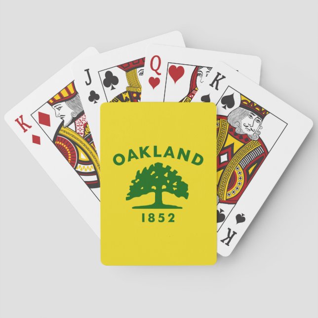 Baralho Bandeira de Oakland, Califórnia (Verso)